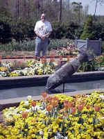 Joe in the Canal Garden.