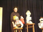 Cheryalyn after presenting her Puppet Program on the Story of Ruth