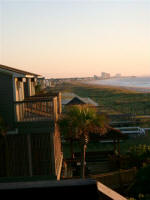 looking up to Myrtle Beach from Trinas breezeway