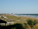 Grand Strand view north from Trina's breezeway to Myrtle Beach