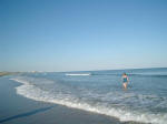 A favorite activity for Mother:  swimming in the ocean