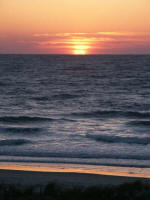 First rays of sunlight at 7:08 a.m. on September 29, 2007.