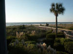 Boardwalk ocean access, from the stairs by Trina's condo.