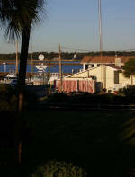 Marlin Quay marina, early morning on Trina's balcony.