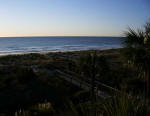 Vista from Trina's stairway out to the Atlantic Ocean.