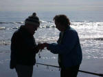 Daddy and Mother "tying the knot".