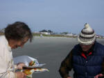 Mother brought Daddy lunch & he could keep fishing.