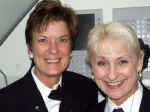 Lead Flight Attendant Janet with Linda