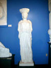 MU: Karyatid, plaster reproduction from the Erechtheion in Athens, ca. 421-406 B.C., Pickard Hall