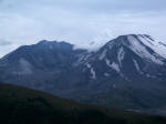 The steaming lava dome on June 27th from the fascinating Coldwater Ridge Visitor Center at SR 504 milepost 43, two ridges and seven miles away from the volcanic mountain.