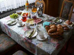 Tante Hildegard invited us to her home for breakfast (a feast!) & day in the historic downtown. Heidelberg lies on the river Neckar where it leaves its narrow, steep Odenwald valley for the broad Rhine valley; records date to the Roman Army in the year 40 A.D.