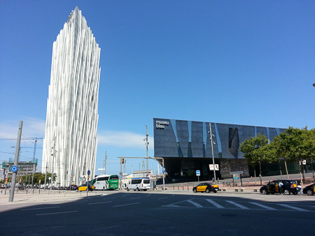 Telefonica Tower and museu blau